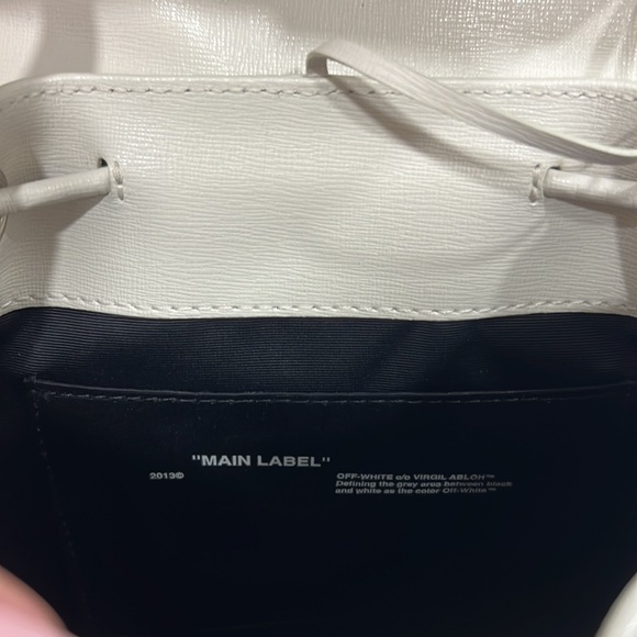 NWT 100% authentic Off-white leather mini back pack - Picture 3 of 10